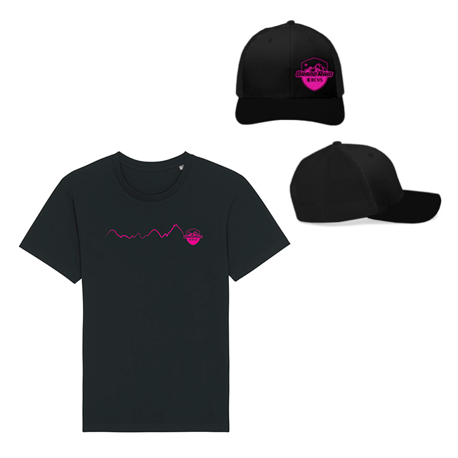 pack t-shirt et casquette Grand Raid 2025